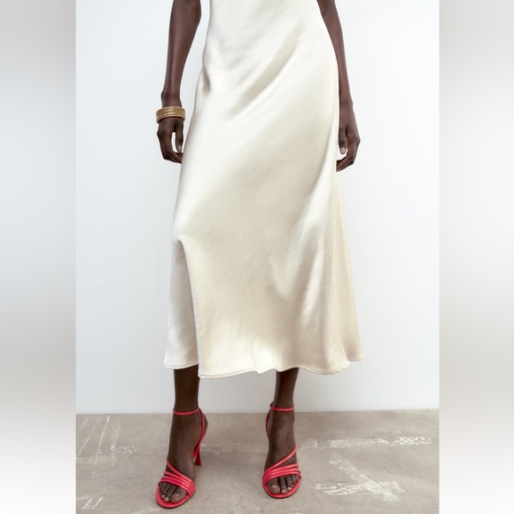 Zara HIGH HEELED STRAP SANDALS. Hot Pink. Size 6.5. New with Tags. - Picture 5 of 10